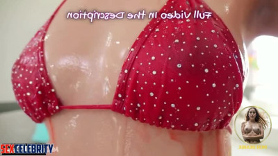 Zendaya deepfake porn covered in oil teases you and caresses her pussy - DeepFakesCeleb