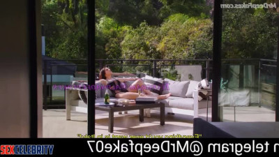 Elizabeth Olsen deepfake partying in BBC trisame at her villa - DeepFakesCeleb